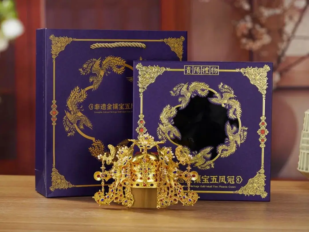 全国首批限量仅5000套“非遗凤冠”立体冰箱贴6.18全网震撼开售！-3